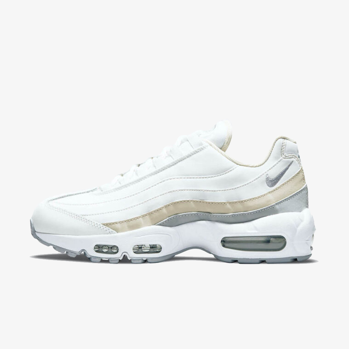 Triple white nike air max 95 outlet