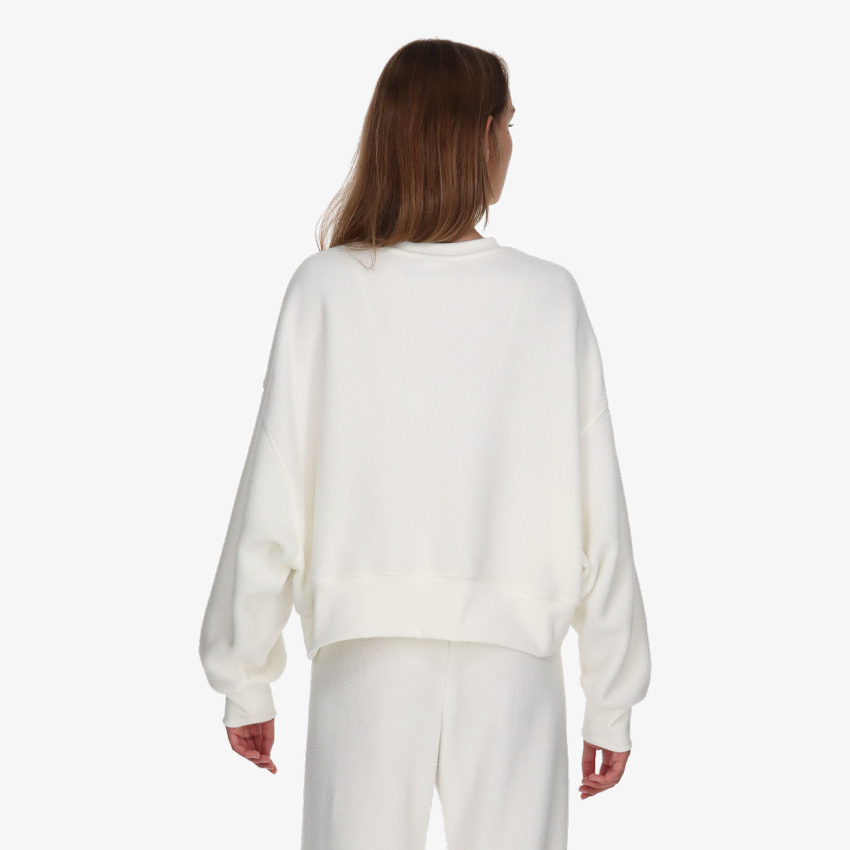 NIKE Majica bez kragne W NSW PLSH MOD CROP CREW 