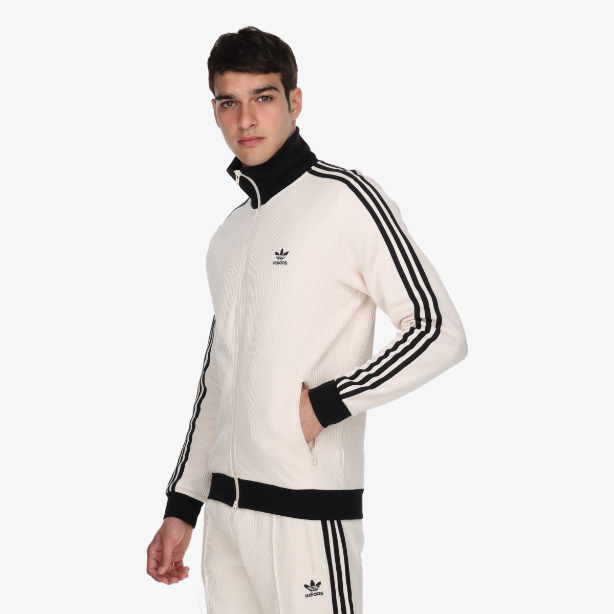 adidas Majica dugih rukava s patentom Adicolor Classics Waffle Beckenbauer Track Top 