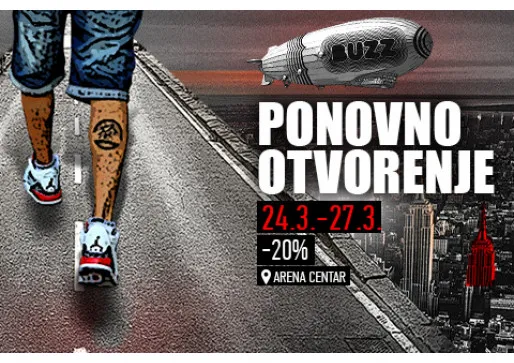 PONOVNO OTVORENJE BUZZA U ARENA CENTRU!