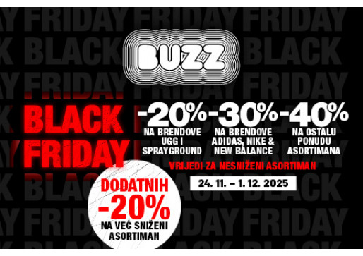 BLACK WEEK U BUZZ-U MIJENJA IGRU. SVE DO -40%!