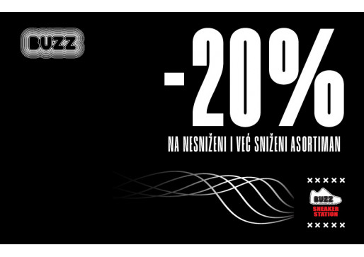 LJETO JE, BUZZ ZOVE: ULOVI -20%!