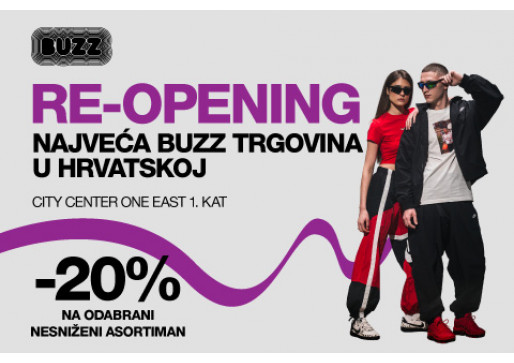BUZZ otvorio novu najveću sneaker destinaciju u Hrvatskoj!