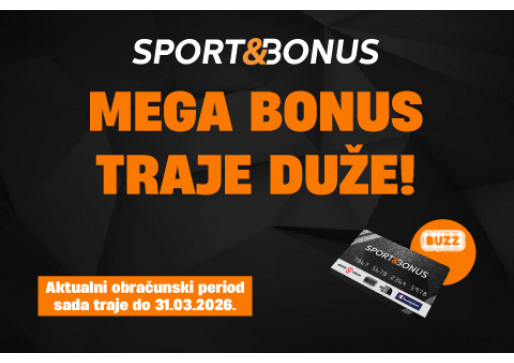 Samo za Sport&Bonus ekipu. Mega Bonus traje duže!