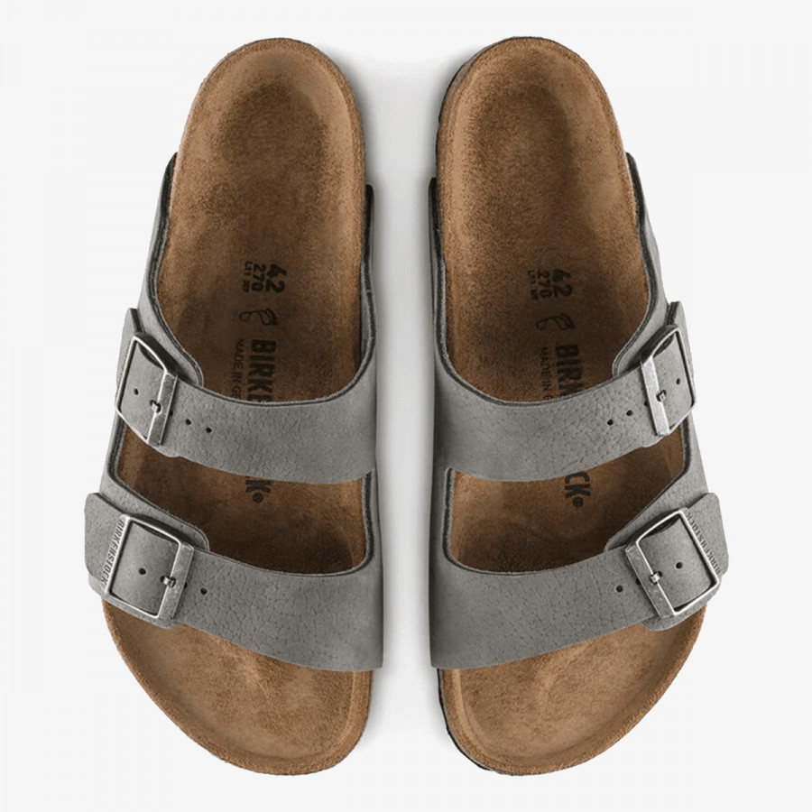 BIRKENSTOCK Natikače Arizona LENB Desert Buck Whale Gray 