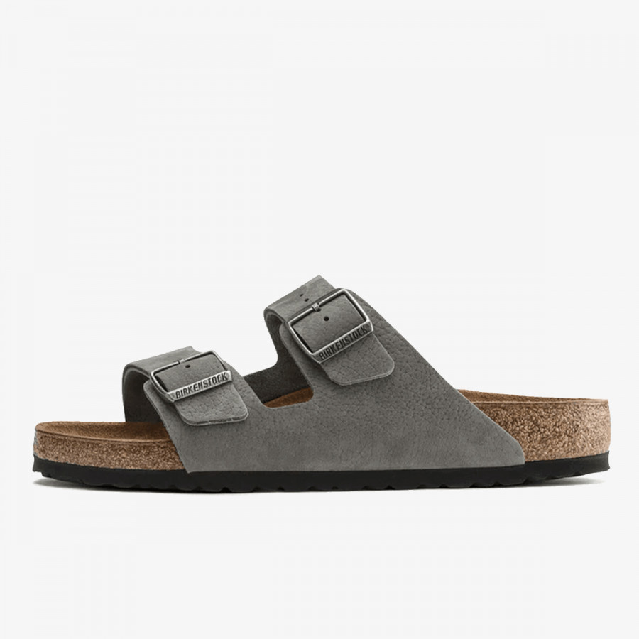 BIRKENSTOCK Natikače Arizona LENB Desert Buck Whale Gray 