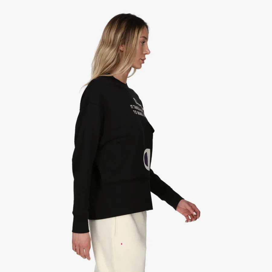 CHAMPION Majica bez kragne LADY ROCH INSP CREWNECK 