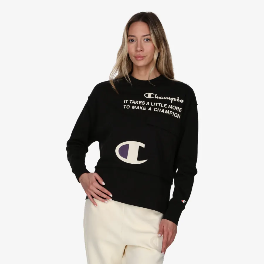 CHAMPION Majica bez kragne LADY ROCH INSP CREWNECK 