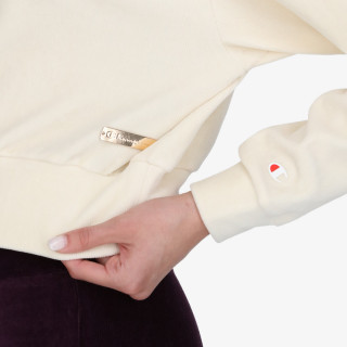 CHAMPION Majica bez kragne LADY VELOUR CREWNECK 