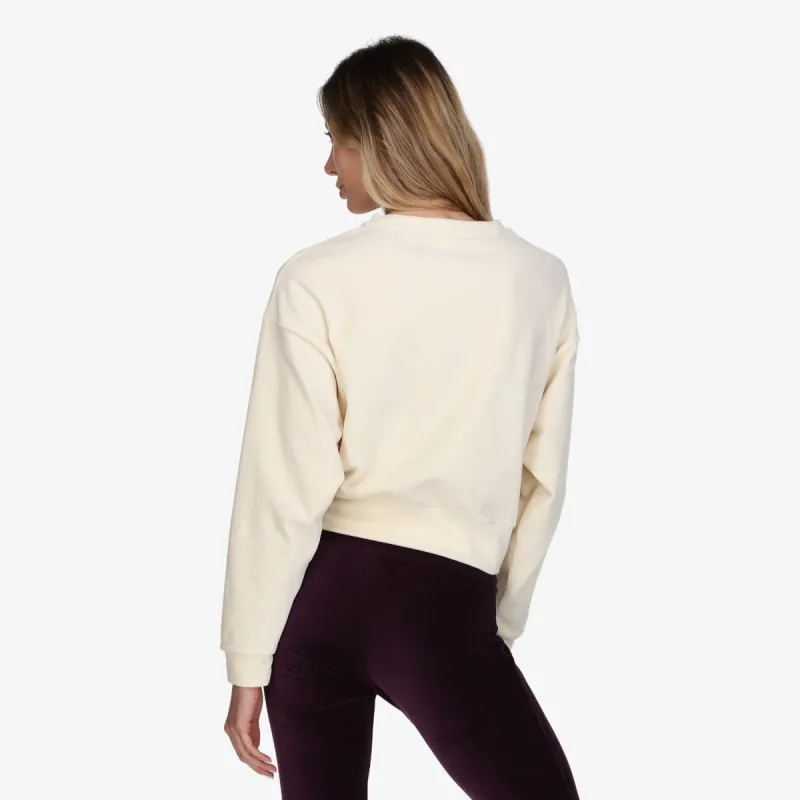 CHAMPION Majica bez kragne LADY VELOUR CREWNECK 