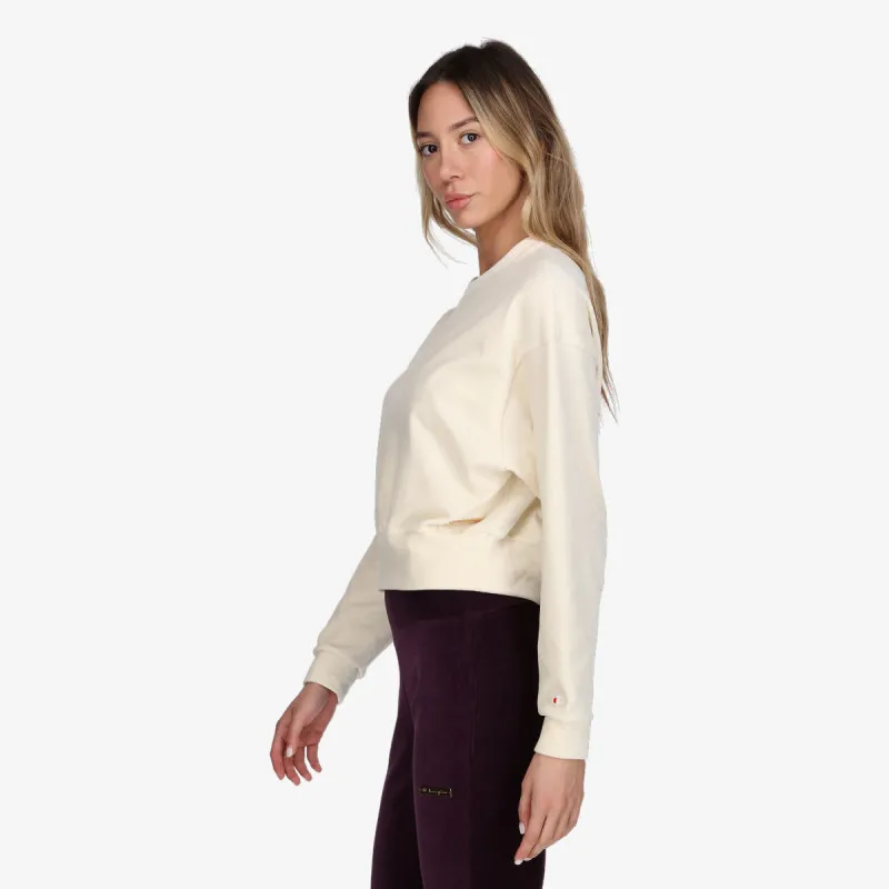 CHAMPION Majica bez kragne LADY VELOUR CREWNECK 