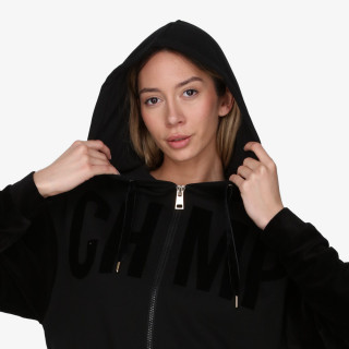 CHAMPION Majica s kapuljačom na patent LADY VELOUR FULL ZIP HOODY 