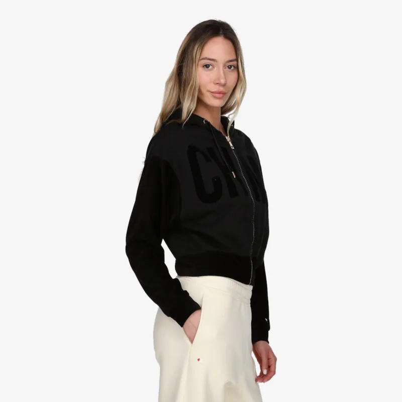 CHAMPION Majica s kapuljačom na patent LADY VELOUR FULL ZIP HOODY 