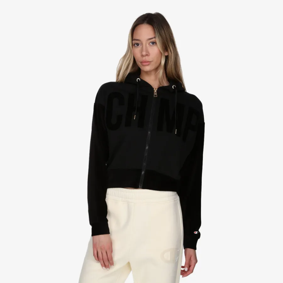 CHAMPION Majica s kapuljačom na patent LADY VELOUR FULL ZIP HOODY 