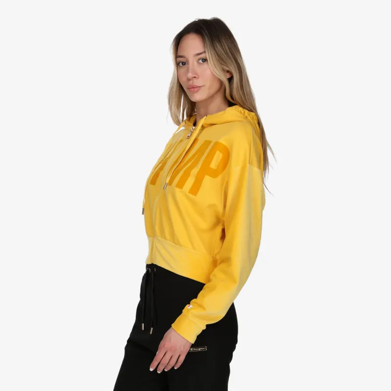 CHAMPION Majica s kapuljačom na patent LADY VELOUR FULL ZIP HOODY 