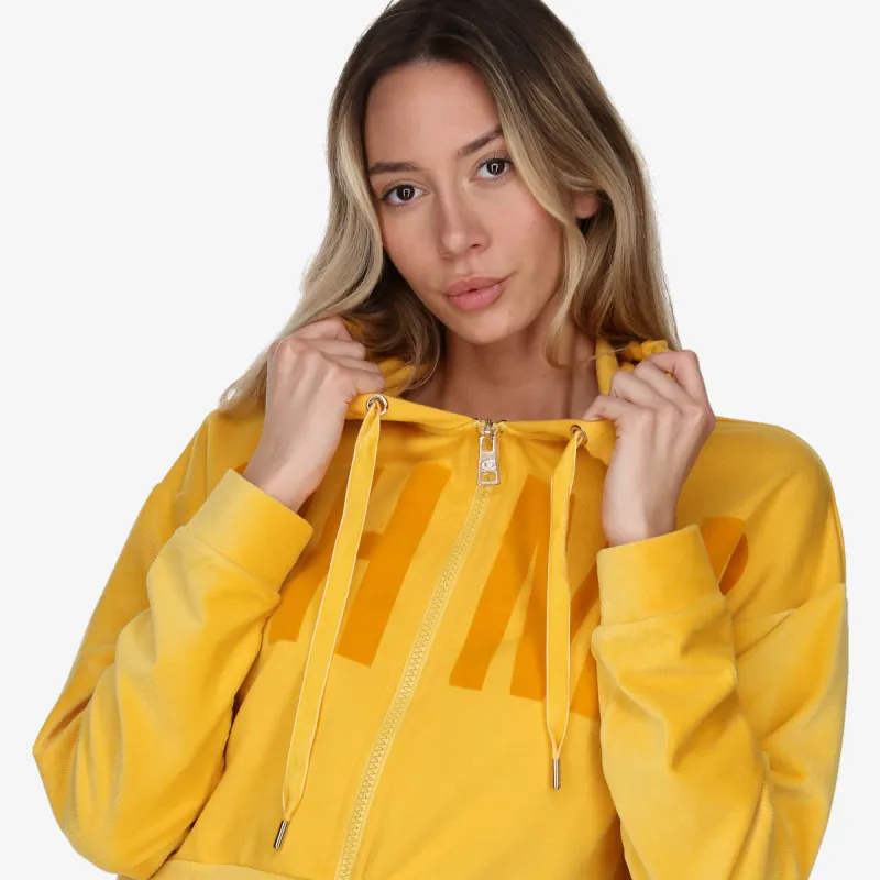 CHAMPION Majica s kapuljačom na patent LADY VELOUR FULL ZIP HOODY 