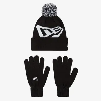 NEW ERA Komplet za djecu SET OTR. KIDS GLOVE KNIT KIT BLK ŠT:MIX 