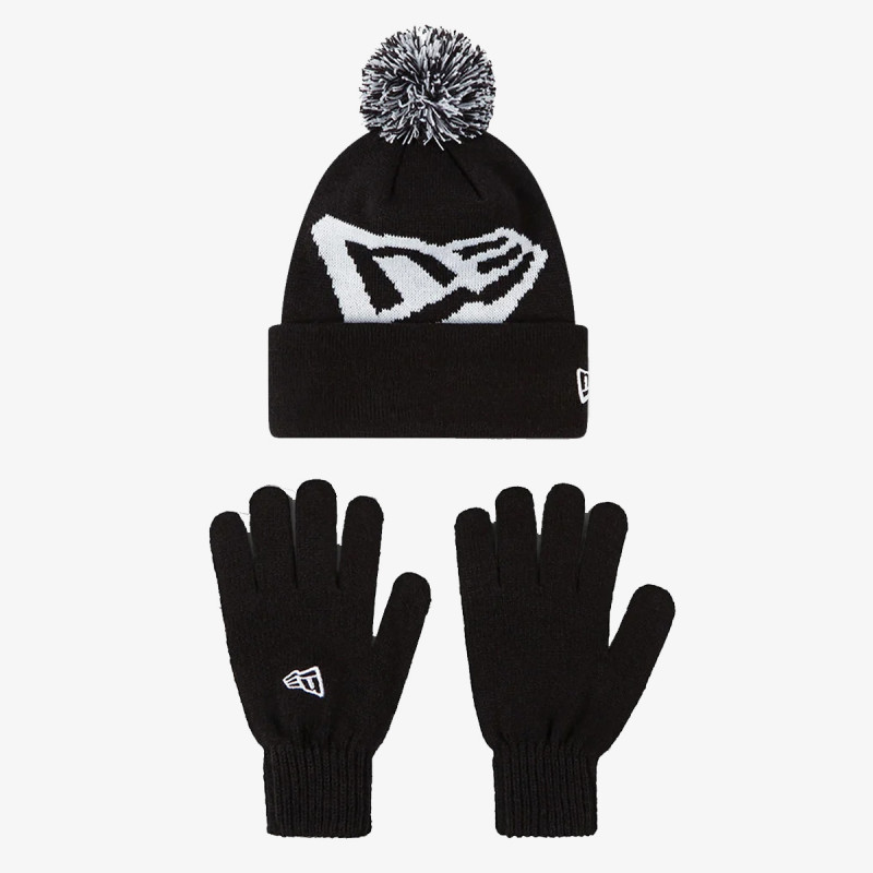 NEW ERA Komplet za djecu SET OTR. KIDS GLOVE KNIT KIT BLK ŠT:MIX 
