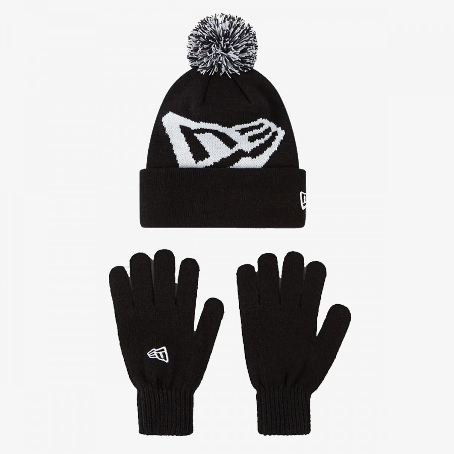NEW ERA Komplet za djecu SET OTR. KIDS GLOVE KNIT KIT BLK ŠT:MIX 
