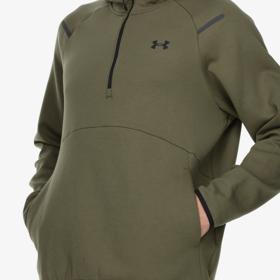 UNDER ARMOUR Majica dugih rukava s polu patentom UA Unstoppable Flc Hoodie 