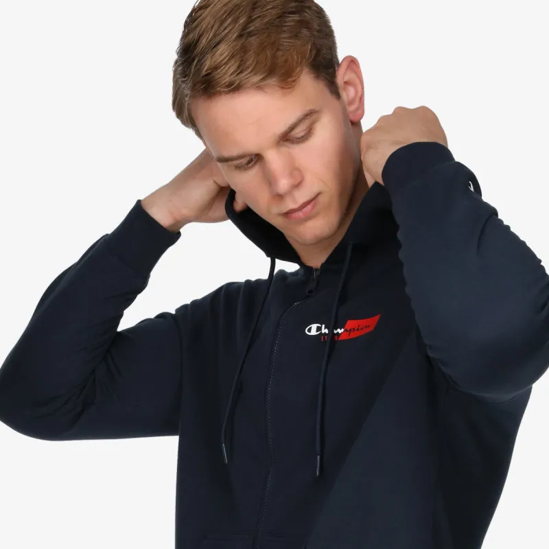 CHAMPION Majica s kapuljačom na patent CLASSIC LABEL FULL ZIP HOODY 