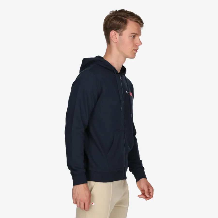 CHAMPION Majica s kapuljačom na patent CLASSIC LABEL FULL ZIP HOODY 