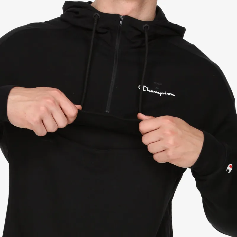 CHAMPION Majica dugih rukava s polu patentom MIX&MATCH HALF ZIP HOODY 