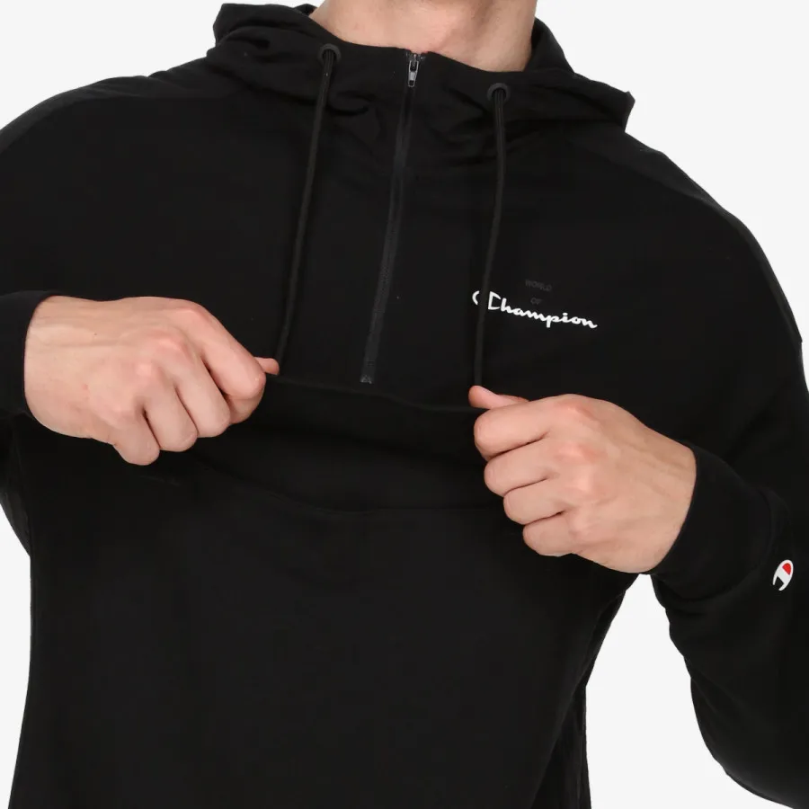 CHAMPION Majica dugih rukava s polu patentom MIX&MATCH HALF ZIP HOODY 