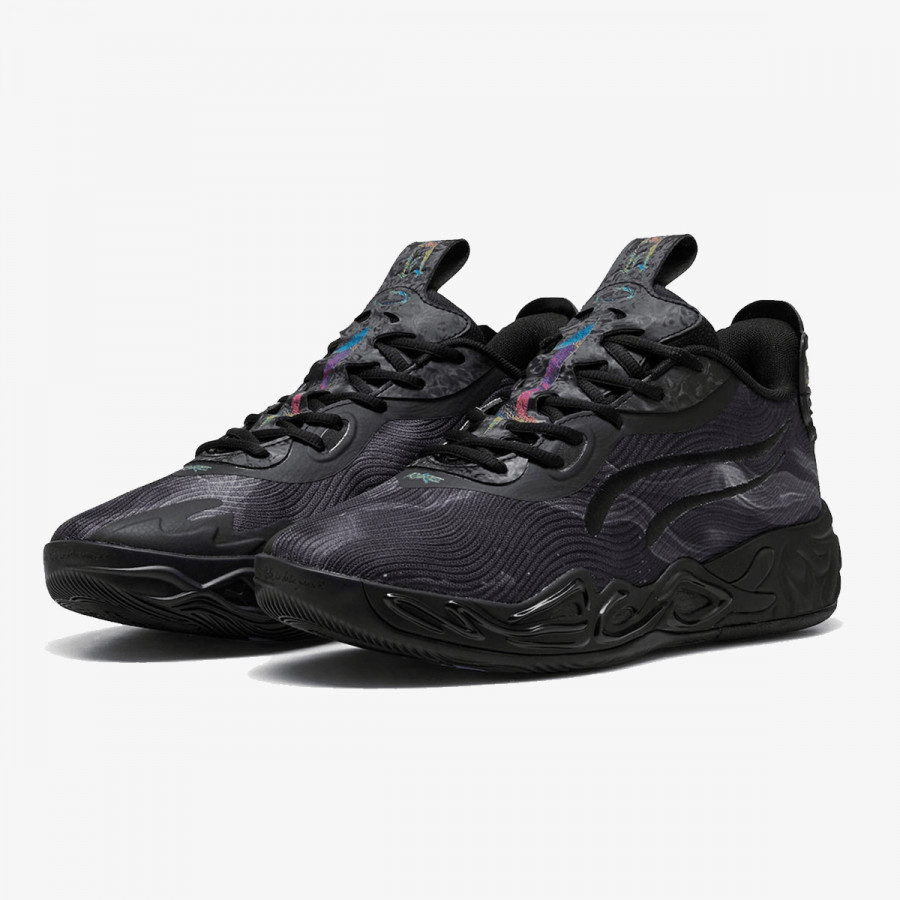 PUMA Tenisice MB.04 Lo Team PUMA Black-Dark Amethyst 