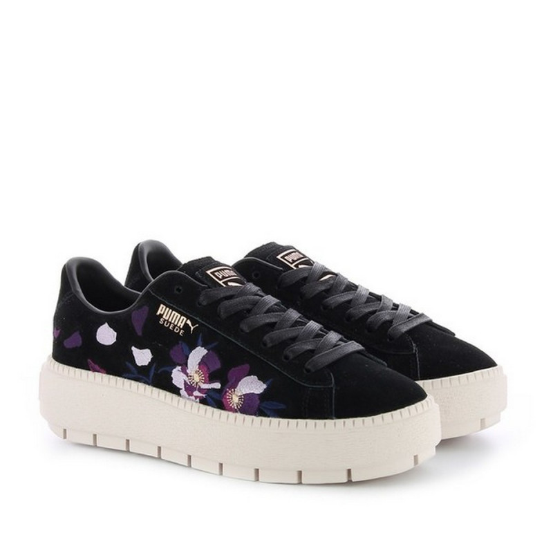 Puma suede top platform trace flowery