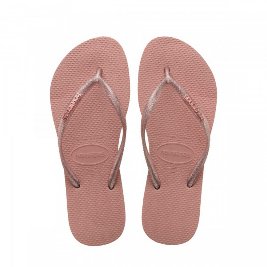 HAVAIANAS Japanke SLIM LOGO METALLIC ROSE 