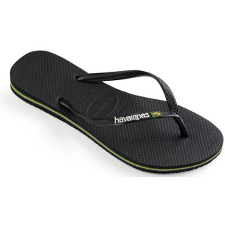 HAVAIANAS Japanke SLIM BRASIL LOGO BLACK 