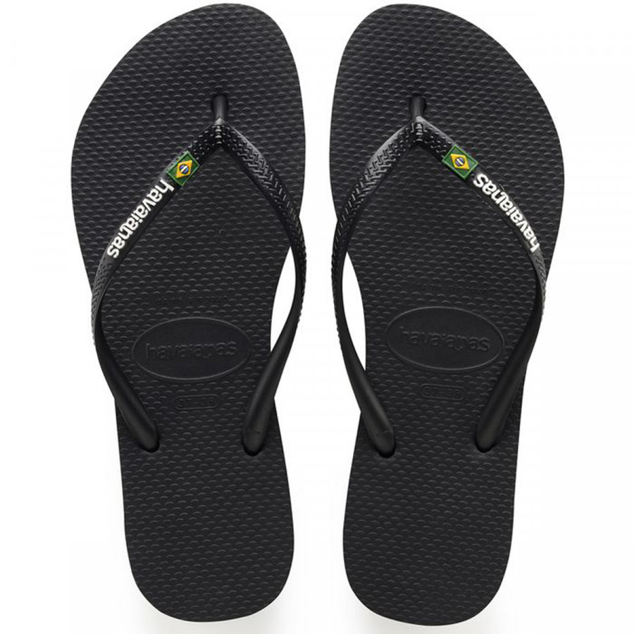 HAVAIANAS Japanke SLIM BRASIL LOGO BLACK 