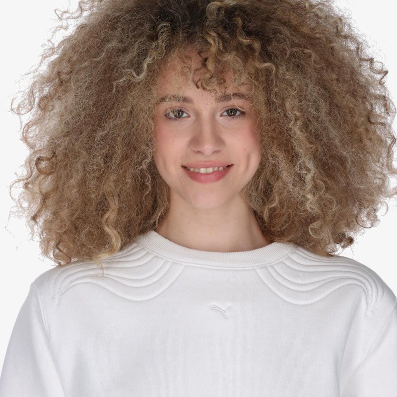 PUMA Majica bez kragne SNOW TIGER Boxy Crew 