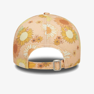 NEW ERA Šilterica WMNS FLORAL AOP 9FORTY NEYYAN  PEACHW 