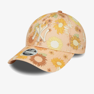 NEW ERA Šilterica WMNS FLORAL AOP 9FORTY NEYYAN  PEACHW 