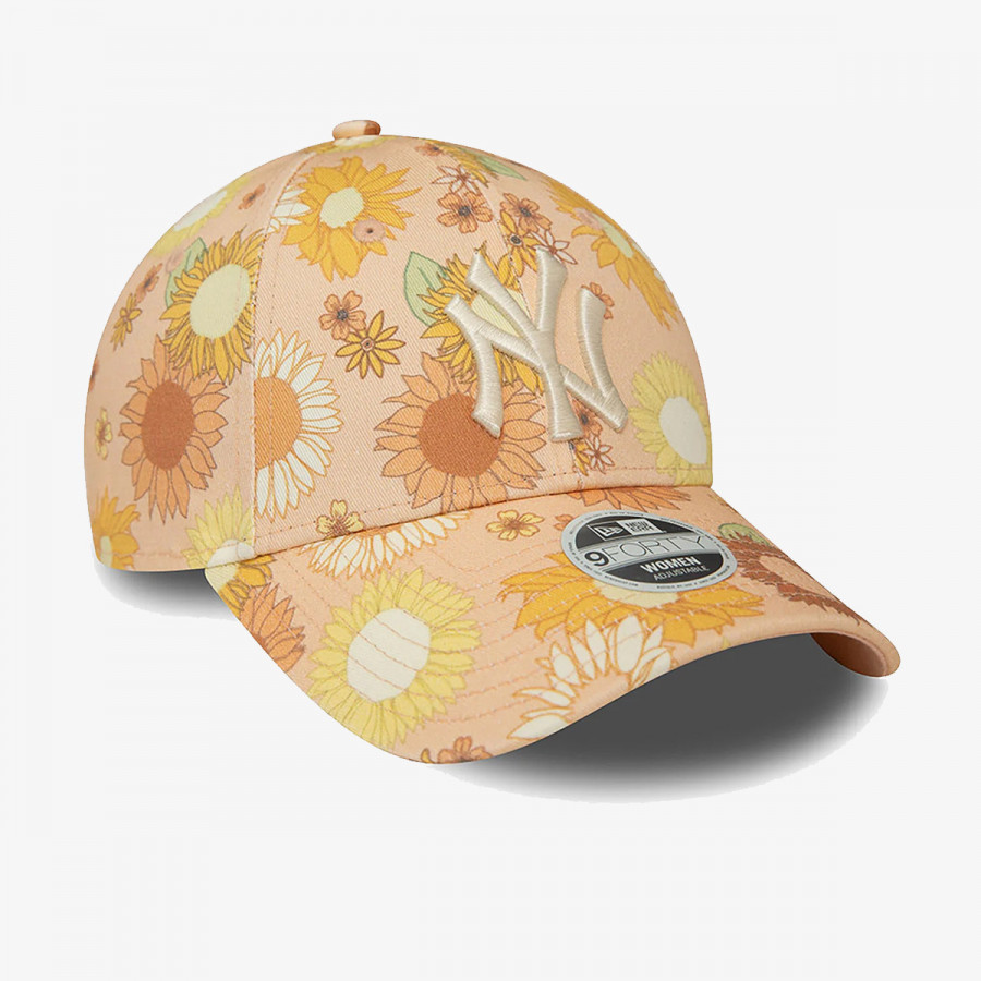 NEW ERA Šilterica WMNS FLORAL AOP 9FORTY NEYYAN  PEACHW 