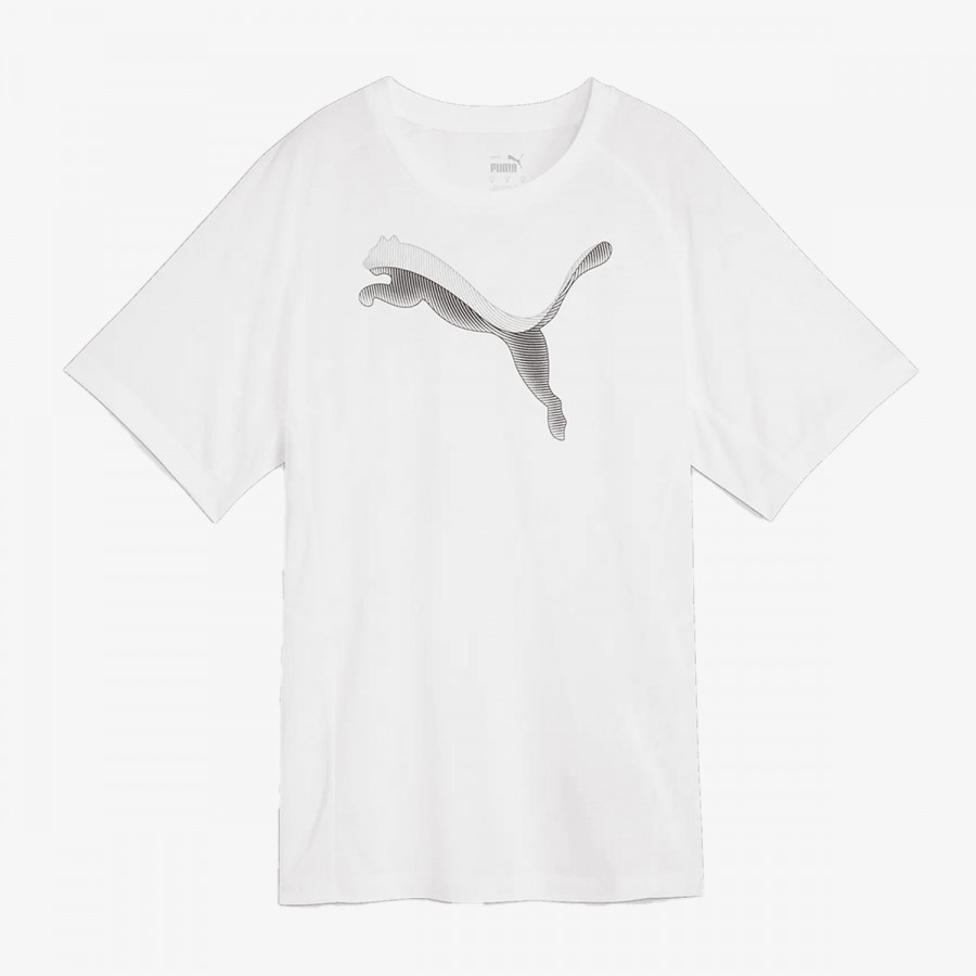PUMA Majica kratkih rukava EVOSTRIPE Tee PUMA White 
