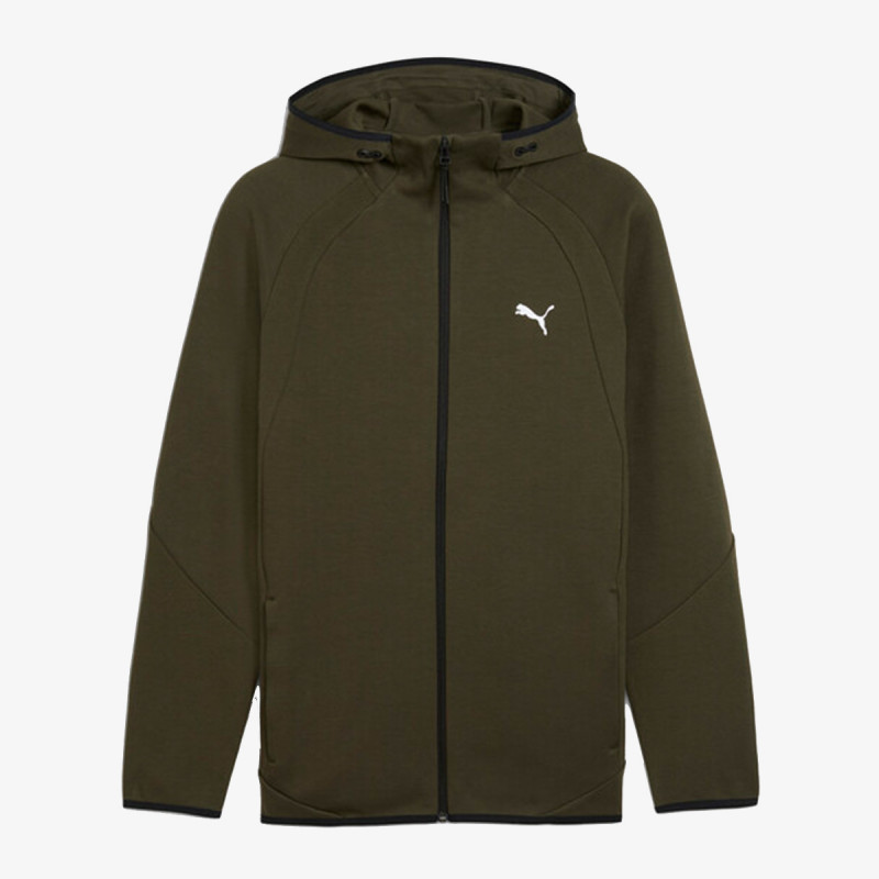 PUMA Majica s kapuljačom na patent EVOSTRIPE FZ Hoodie DK 