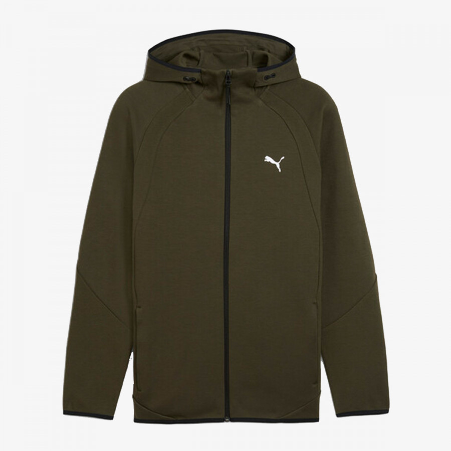 PUMA Majica s kapuljačom na patent EVOSTRIPE FZ Hoodie DK 