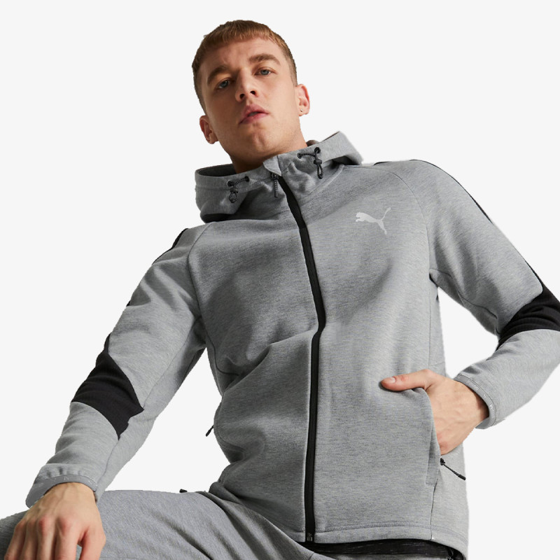 PUMA Majica s kapuljačom na patent PUMA EVOSTRIPE FULL-ZIP HOODIE 