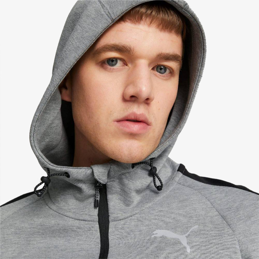 PUMA Majica s kapuljačom na patent PUMA EVOSTRIPE FULL-ZIP HOODIE 