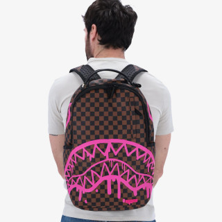 SPRAYGROUND Ruksak PINK DRIP BROWN CHECK DLX BACKPACK 