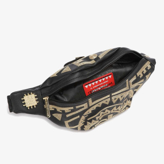 SPRAYGROUND Torba Ai TRIBAL GOLD SAVVY CROSSBODY TEDDY BEA 