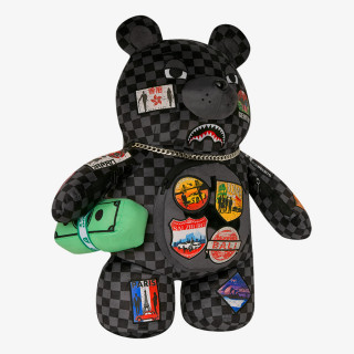 SPRAYGROUND Ruksak GLOBAL MOGUL LOST TICKET MONEY BEAR 