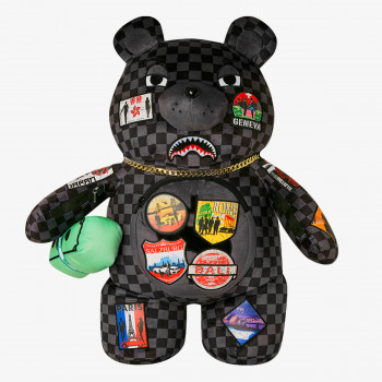 SPRAYGROUND Ruksak GLOBAL MOGUL LOST TICKET MONEY BEAR 