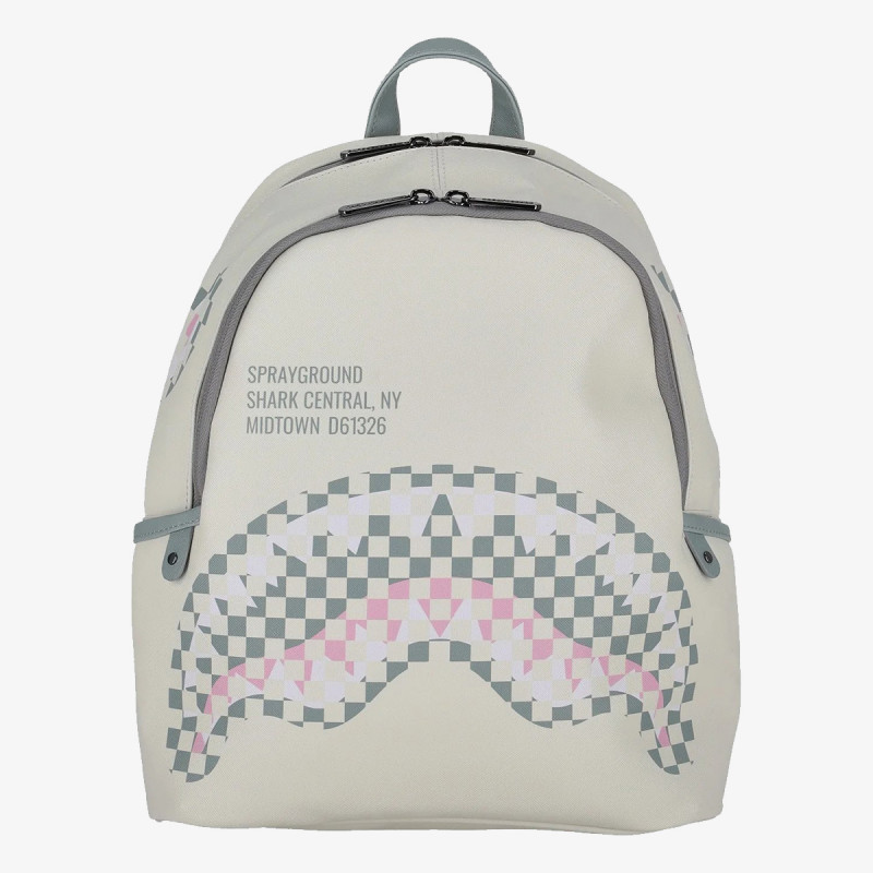 SPRAYGROUND Torba CREAM CHECK SHARK CENTRAL SAVAGE 