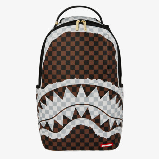 SPRAYGROUND Ruksak CREAM AND BROWN TEAR CHECK BACKPACK 