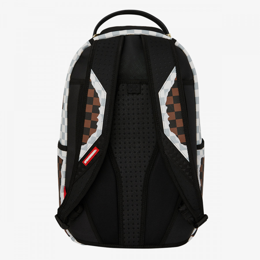 SPRAYGROUND Ruksak CREAM AND BROWN TEAR CHECK BACKPACK 