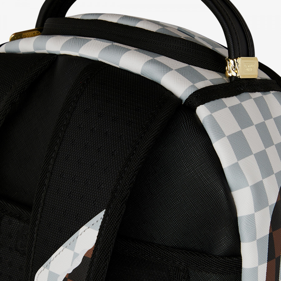 SPRAYGROUND Ruksak CREAM AND BROWN TEAR CHECK BACKPACK 